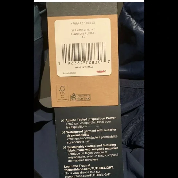 The North Face Women’s Anonym Futurelight Primaloft Slim Fit Jacket NWT